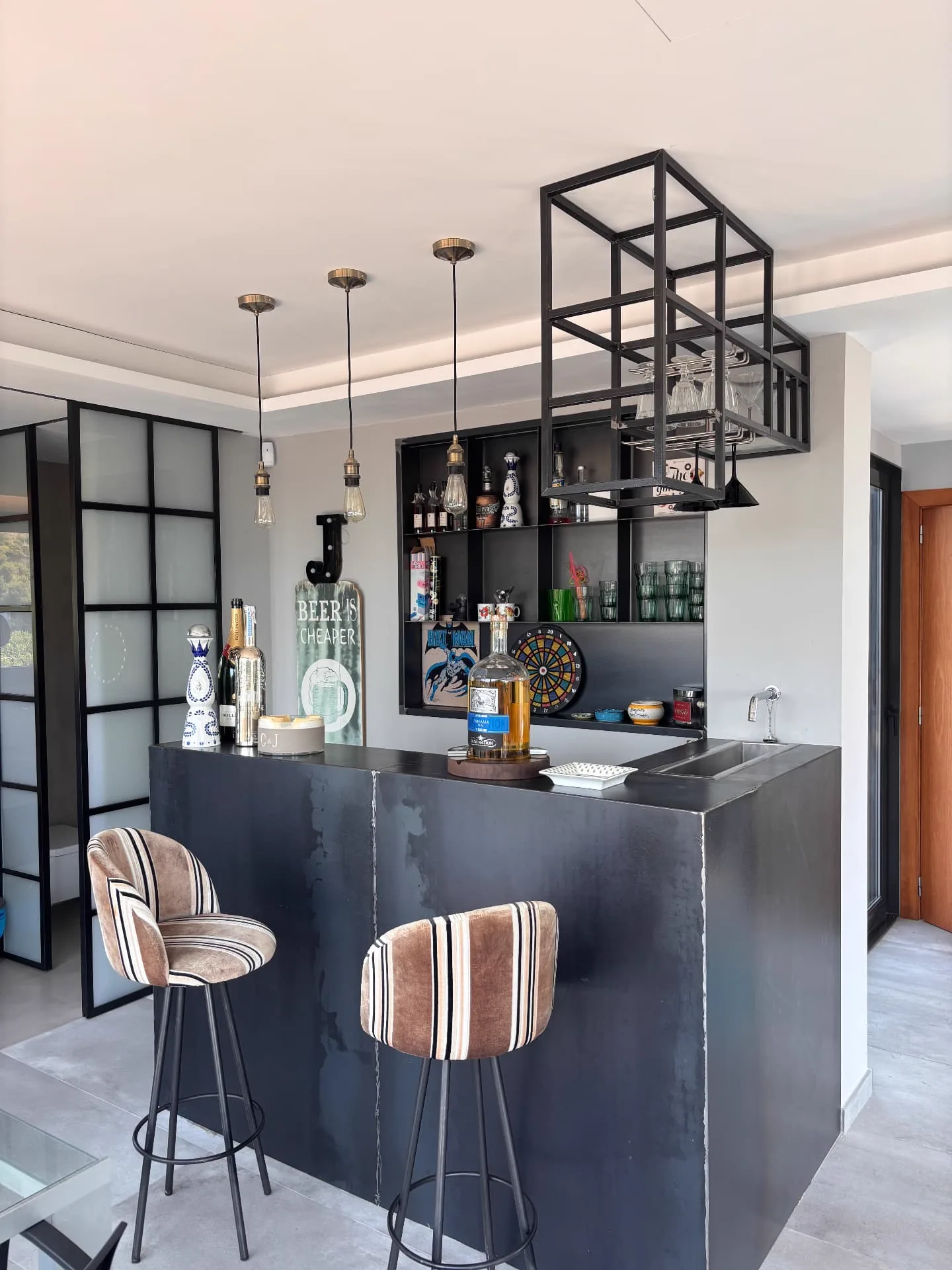 Bespoke home bar designed as a social gathering space — Christina’s Home